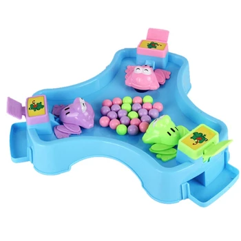 

Children Classic Toys Feeding Small Frog Swallowing Beads Eating Beans Party Family Desktop Game Parent-Child Game Toys