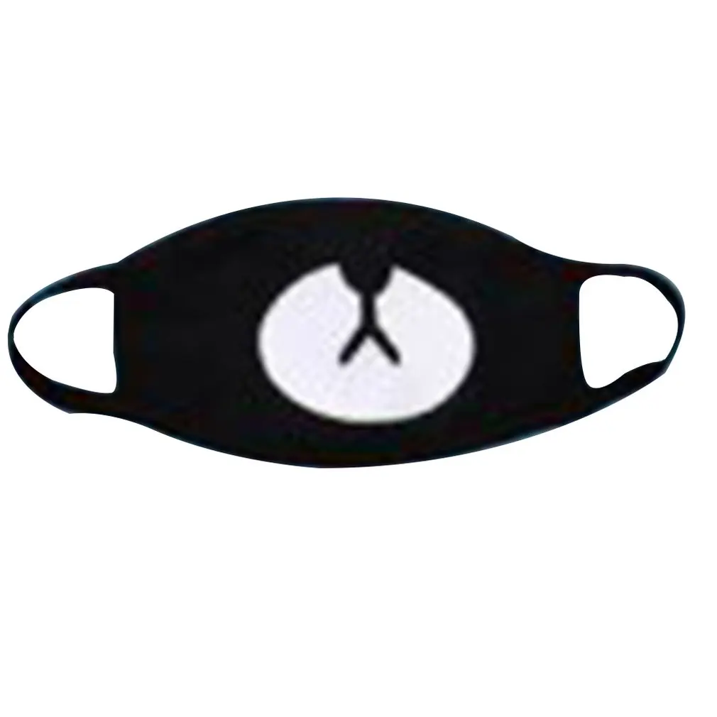 

1PC Cotton Dustproof Mouth Face Mask Unisex Korean Style Kpop Black Bear Cycling Anti-Dust Cotton Facial Protective Cover Masks