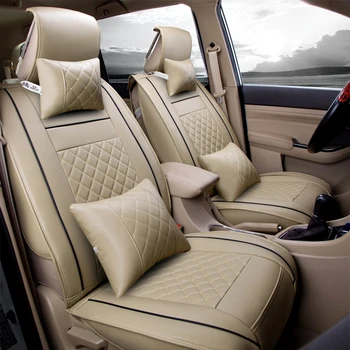 

WLMWL Leather Car seat covers for Cadillac all models ATS CT6 CTS SRX ATSL SLS XTS Car styling car seat car accessories