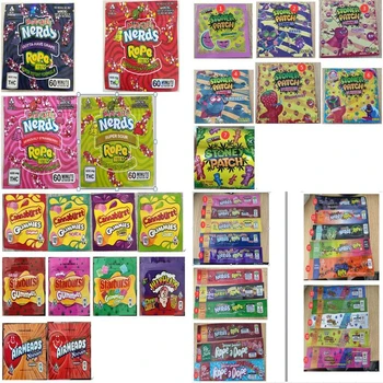 

Dry Herb Flower Packing Bags Hashtag Honey Lol Candy Mylar Bag With Window Medicated Candy Retail Plastic Packaging Smell Proof