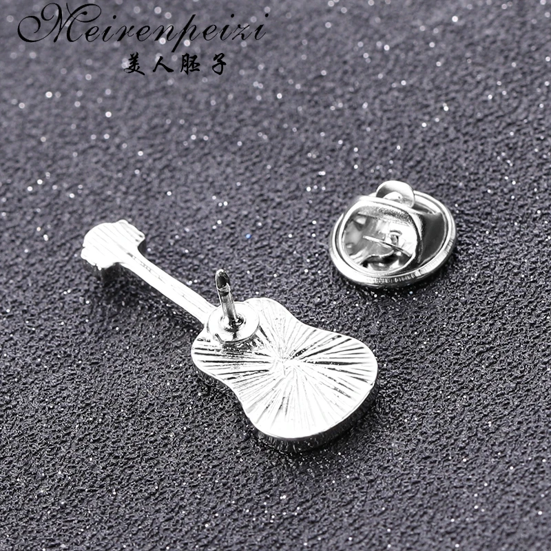 

Meirenpeizi guitar Brooch Enamel pins Hard enamel pins Lapel pin Accessories for Music fan Badges Brooches Backpack Hat Bag