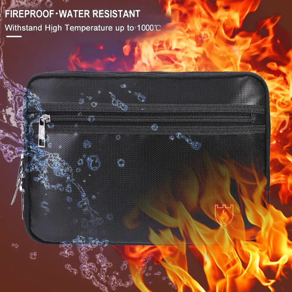 

Fireproof Tool Bag Silicone Coated Fire Resistant Bag For Men Women Work Bag Security Tool Organizer