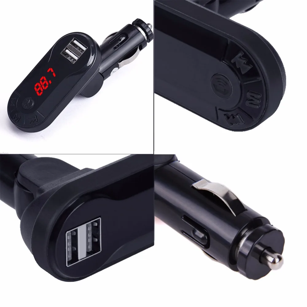 Автомобильный комплект USB зарядное устройство Поддержка TF карты U диск I9 Bluetooth автомобильный комплект fm-передатчик MP3 музыкальный плеер Handsfree полезный Беспроводной#259085