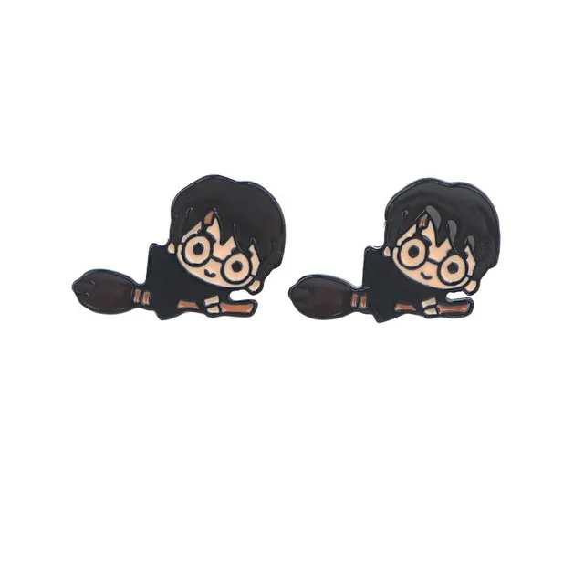 1Pairs Cute Magic Harri Stud Earrings Fashion Cute Cartoon Earrings for Women Girls Kids Ear Jewelry Gift Trend Kid Toys 12