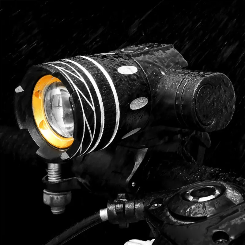 Adjustable Bicycle Light 15000LM T6 LED USB Line Rear Light 3000mAh Rechargeable Battery Zoomable Front Bike Headlight