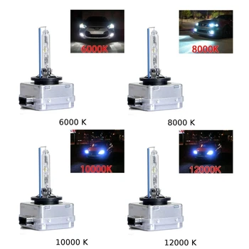 

D3S Xenon 6K 8K 10K 12K HID Headlight Light Lamp Bulb Plug N Play 1 Pair 6000K Pure White 8000K Super Blue 10000K Blue