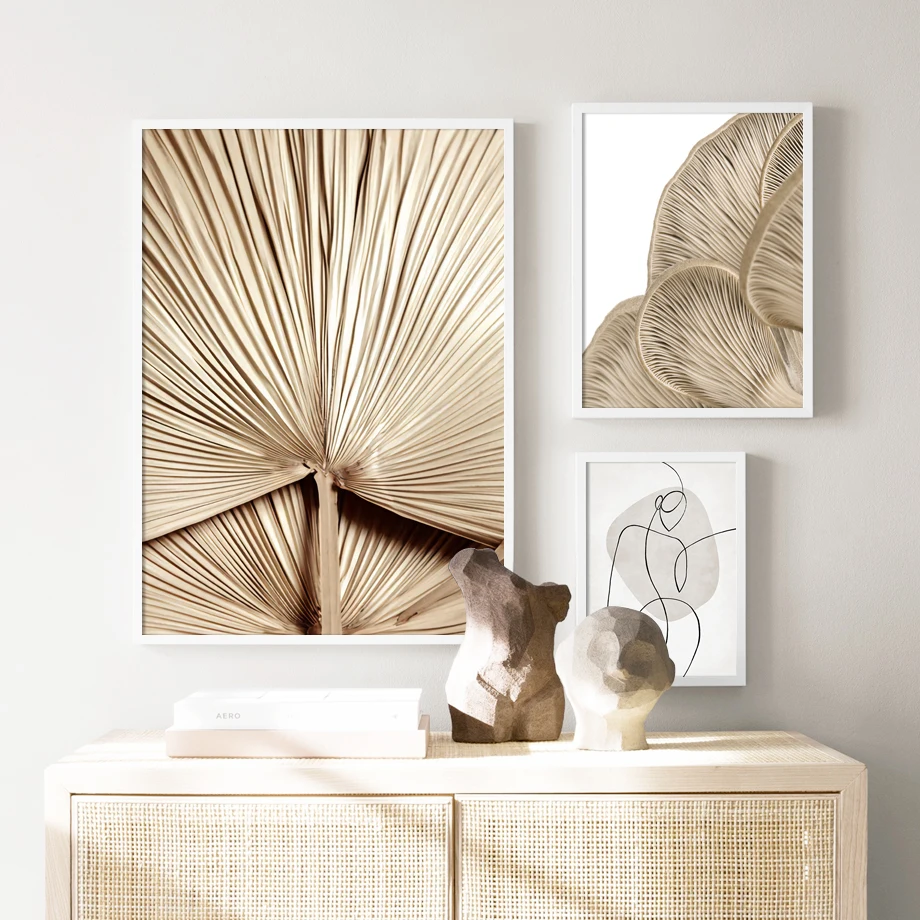 Nordic-Vintage-Poster-Banana-Leaf-Plant-Kiss-Abstract-line-Wall-Art-Print-Canvas-Painting-Wall-Pictures (1)