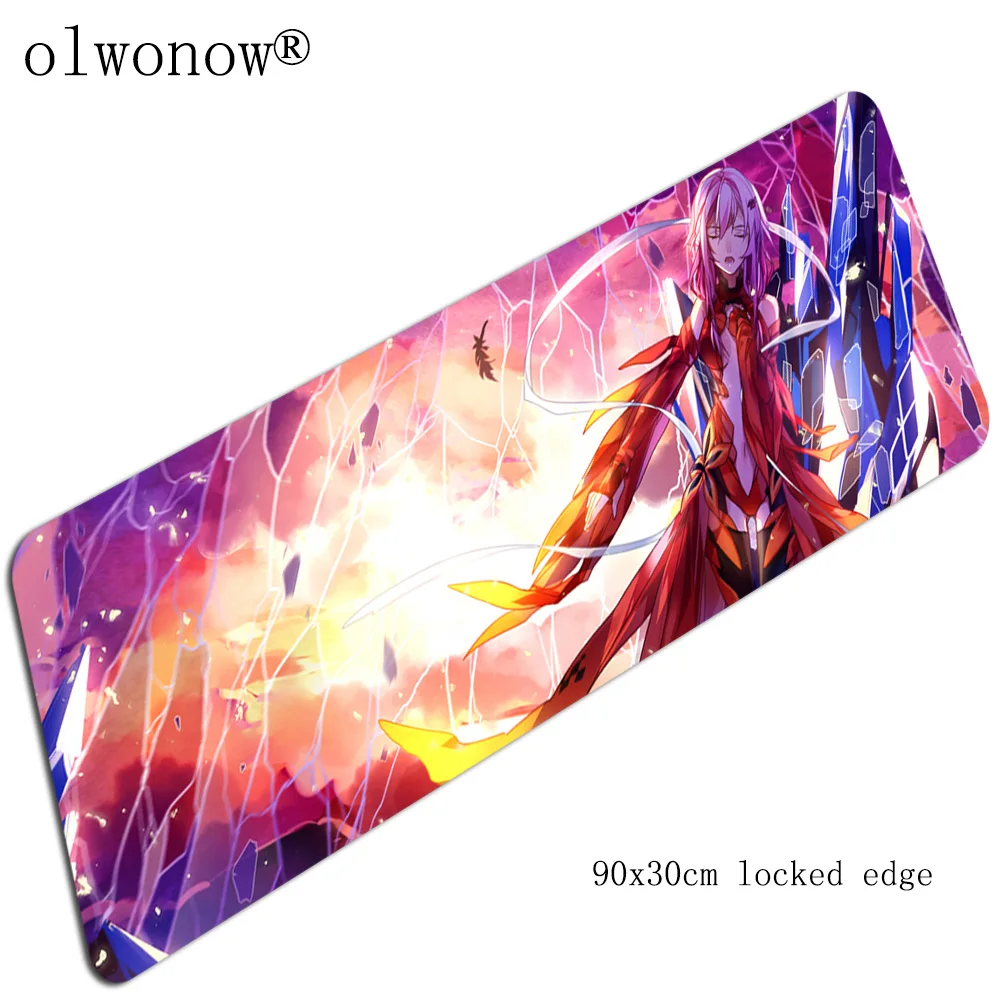 Guilty Crown коврик для мыши с HD принтом компьютерный геймер Коврик для мыши 90x30 см, коврик для мыши, дешевый эргономичный гаджет, офисный Настольный коврик