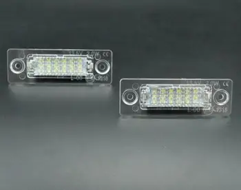 

2PCS Number Plate Lamps LED White License Lights Suitable For Skoda Superb/ Caddy 04/Golf Plus 05 Signal Lamp