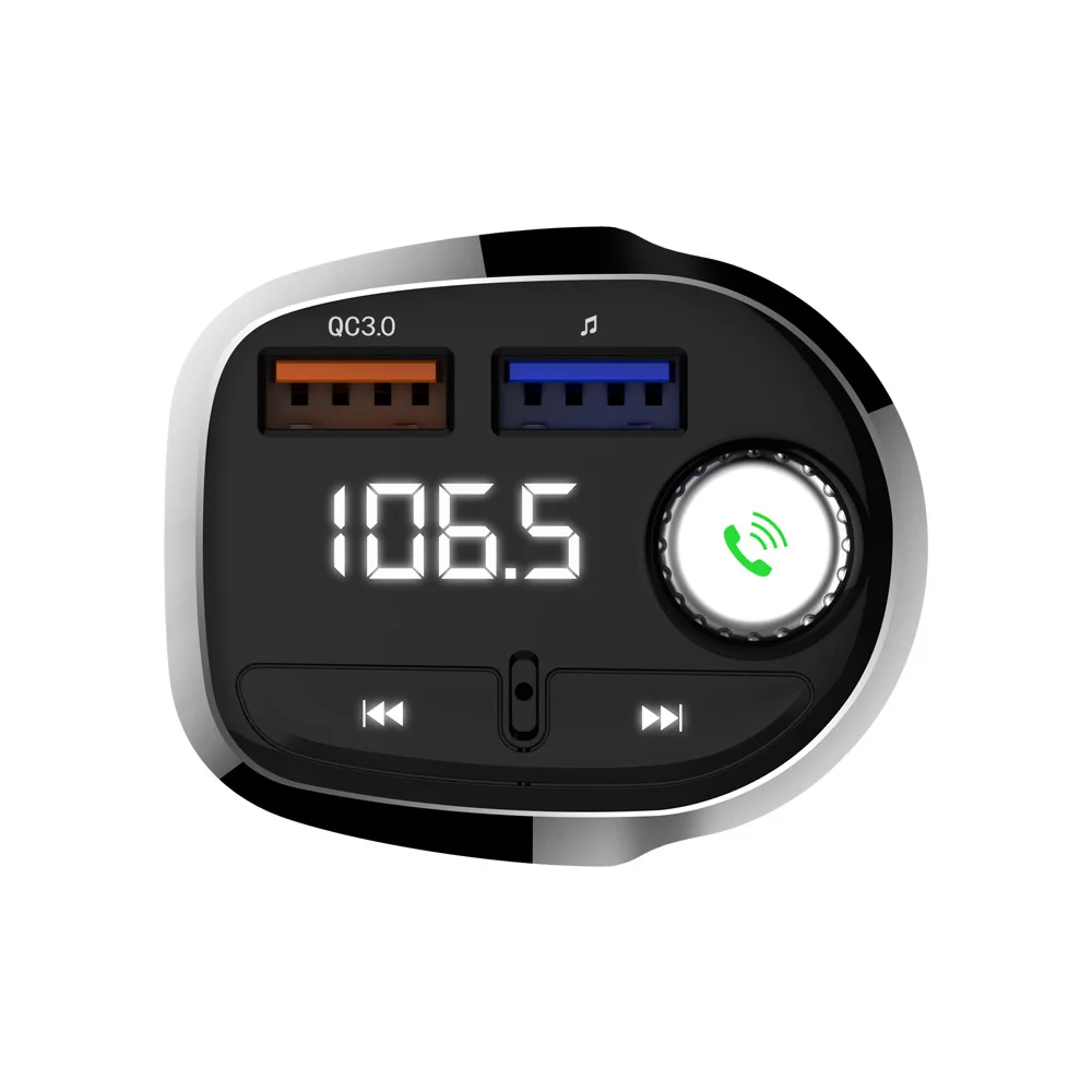 T61Bluetooth автомобильный комплект музыкальный плеер вращающийся MP3 fm-передатчик модулятор 3.1A двойной USB Автомобильное зарядное устройство Поддержка U диск воспроизведения вольтметр
