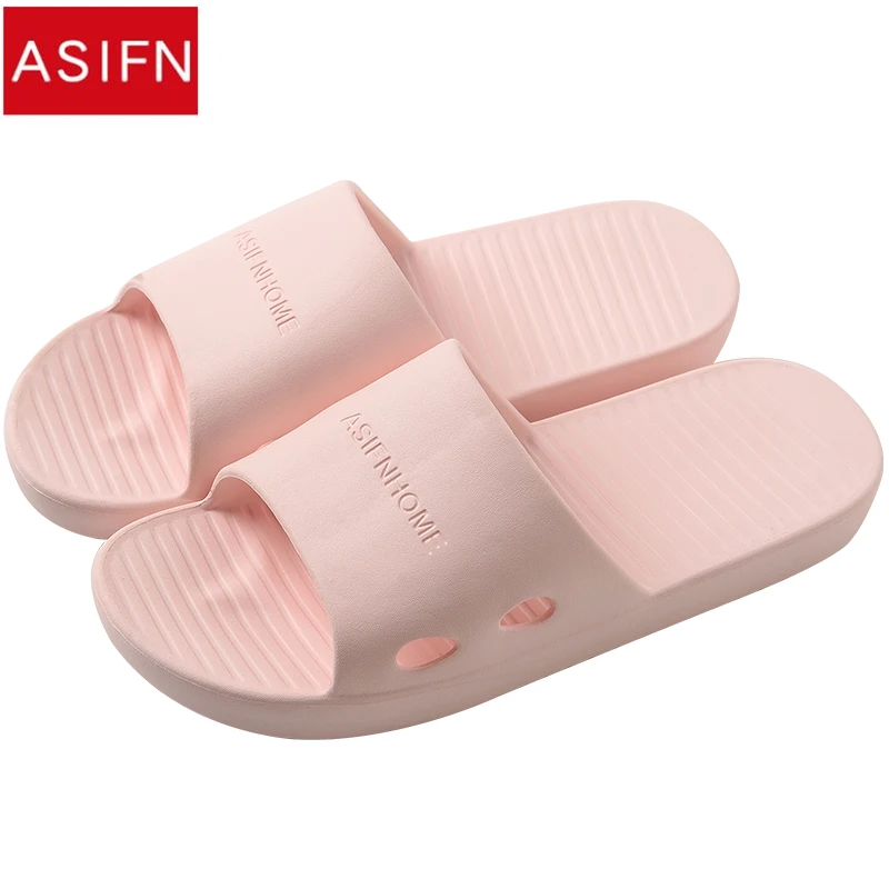 ASIFN/женские шлепанцы без задника; однотонные Вьетнамки для ванной; Мужская обувь в полоску; домашние летние сандалии; chaussures femme