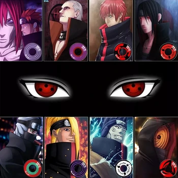 

2pcs/pair Cosplay Color Contact Lenses Uchiha eyes Series Eye Contact Lens Colored Cosplay Cosmetic Contact Lens Bio-essence