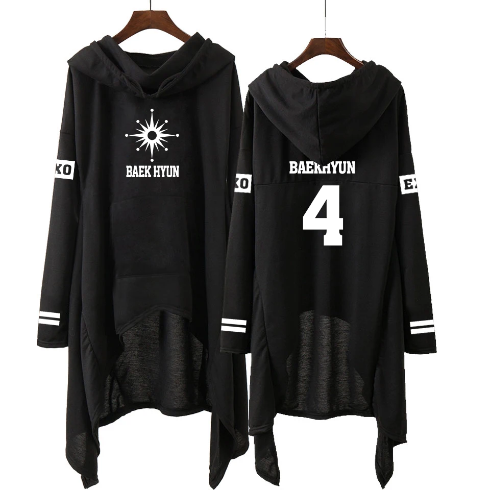 EXO модные корейские EXO DO LAY SE HUN KAI SING FOR YOU EXO толстовки Свободная юбка для женщин Harajuku толстовки для девочек пуловеры S-XXL