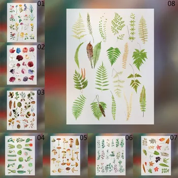 

40Pcs/Bag Kawaii Stickers Green Plant Flower Decoration Adhesive Stickers Scrapbooking Diary Diy Album Stationery Stickers
