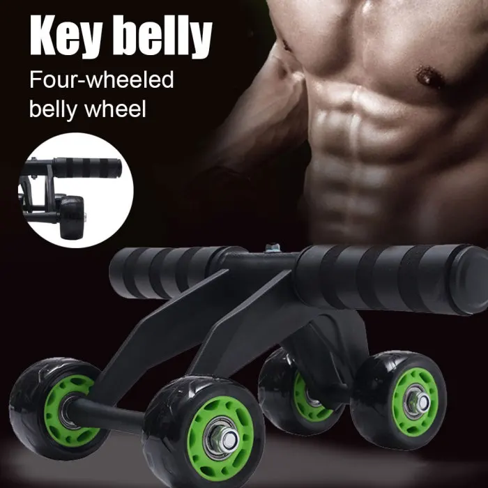 Роликовые колеса для упражнений, оборудование для фитнеса, 4 колеса для тренировки живота, тренажер для живота ENA88