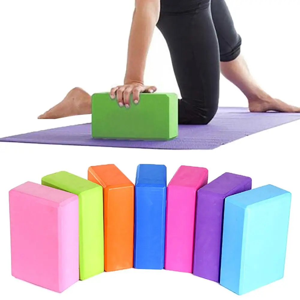 

Yoga Block Props Foam Cubes Pilates Brick Stretching Aid Gym Pilates Yoga Block Exercise Home Fitness Sport