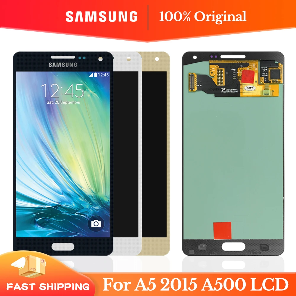 5.0'' Original LCD for SAMSUNG Galaxy A5 2015 A500FU A500 A500M Display Touch Screen Replacement Digitizer For Samsung A500F Lcd |