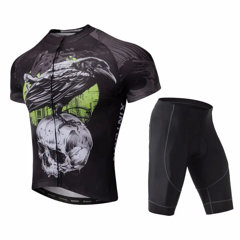 Летние велосипедные костюмы с коротким рукавом, одежда для велоспорта, спортивная одежда из Европы и США - Цвет: Death squads