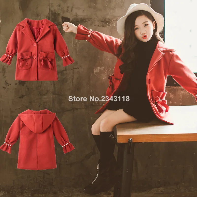 

Children's Clothing Girl's Coat Winter New Padded Jacket Kids Cotton Wool Coat Girl Long Coat 3-12 Ages