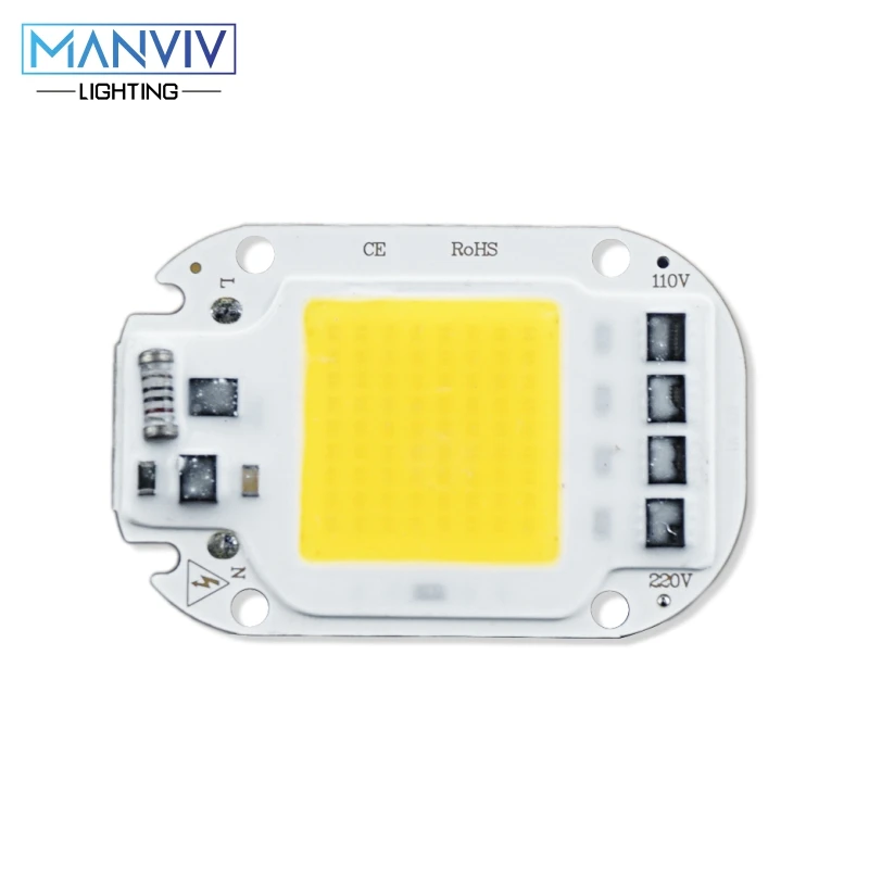 Светодиодный COB чип 20 Вт 30 50 110 В 220 В|led 50w cob|3 w led chiplight beads |