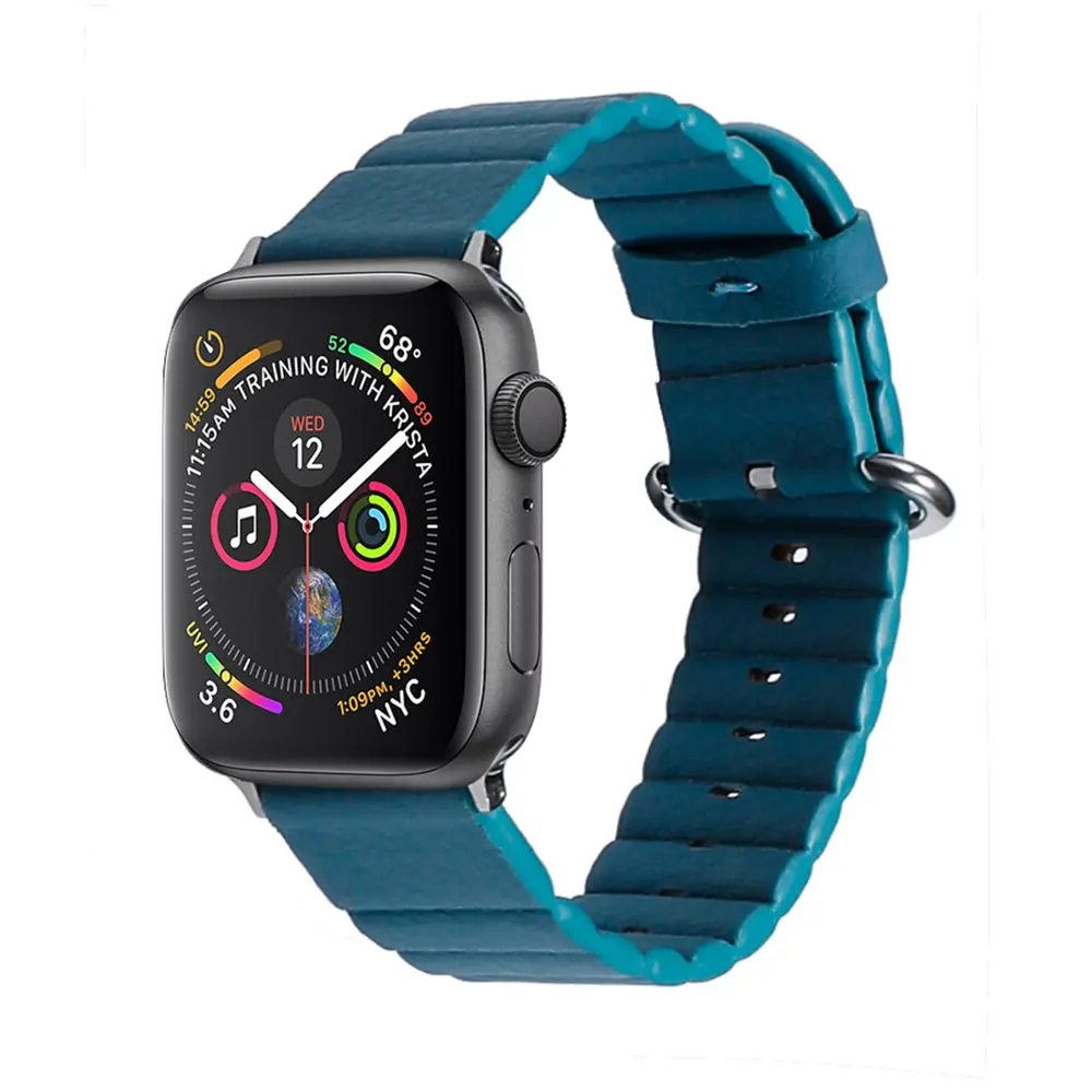 Кожаный ремешок петля для Apple watch band 44 мм 40 iwatch 38 42 браслет из натуральной кожи apple 5