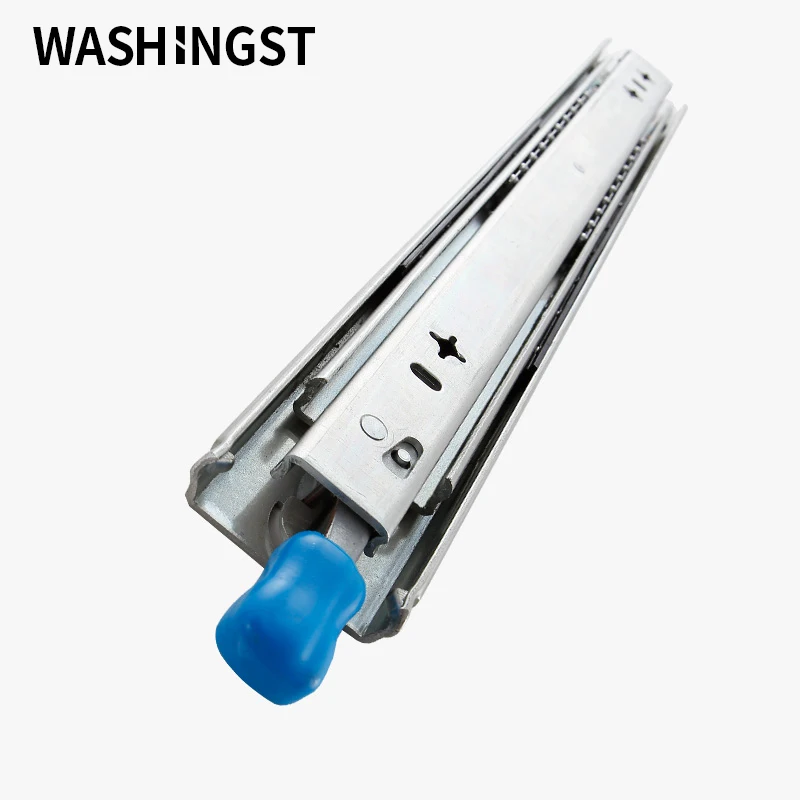 

WASHINGST 12 to 40 Inch Ball Bearing Tri-Fold Fully Extended Heavy-Duty Drawer Slide with Lock