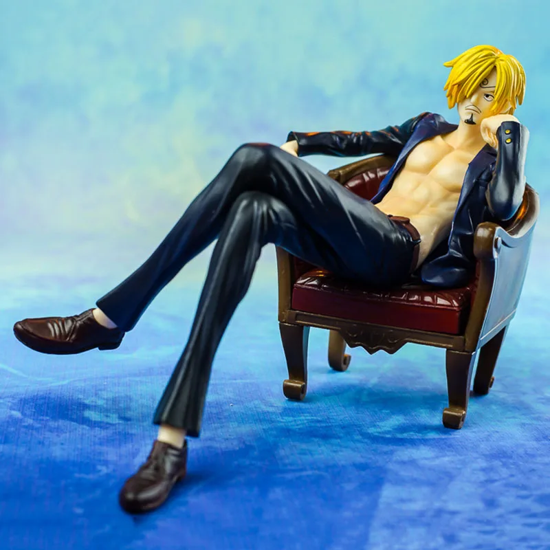 

13cm Smoking Style Sofa Sanji Figure Vinsmoke Sanji Action Figure Anime One Piece PVC Collection Model Toys