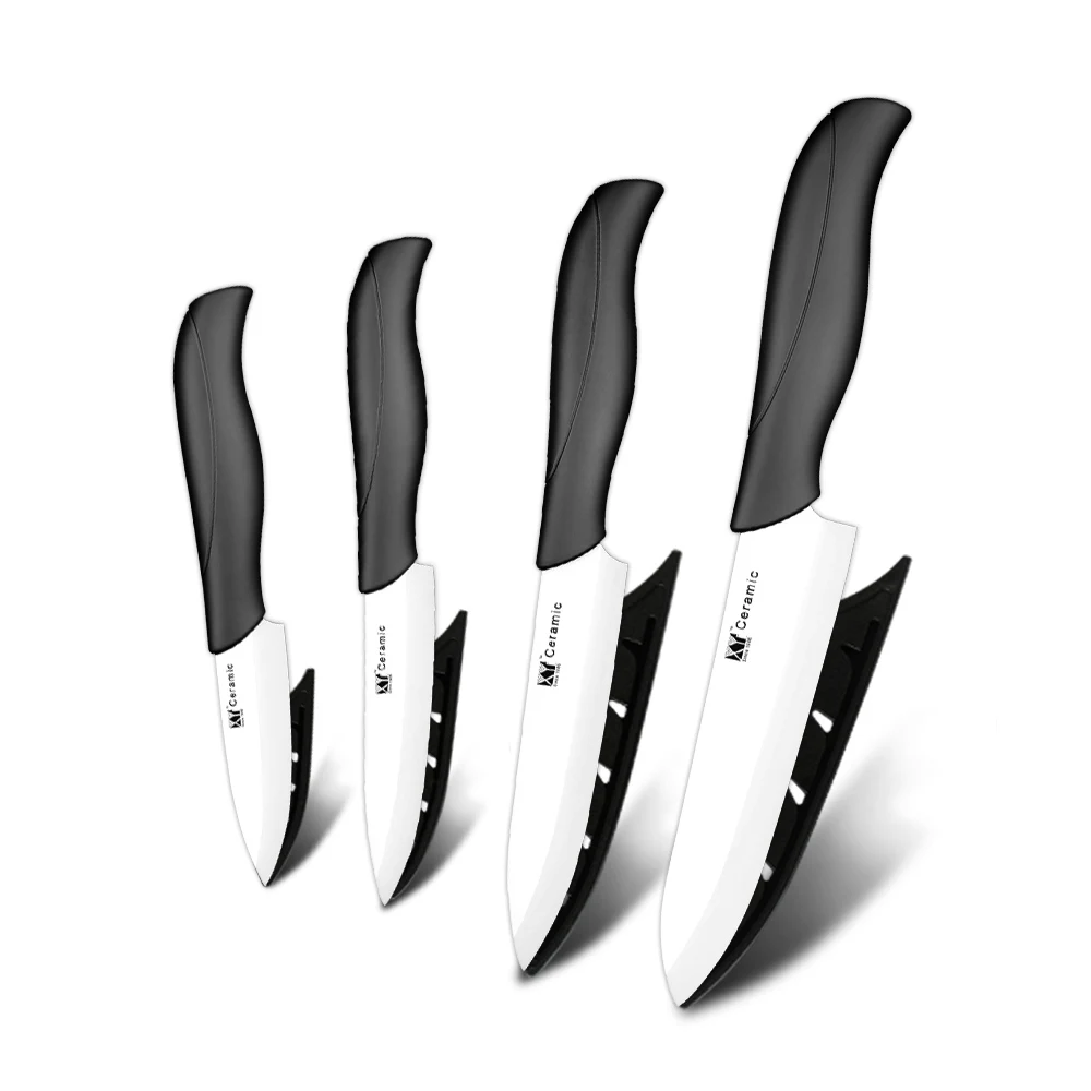 " 4" " дюймовый высококачественный керамический кухонный нож шеф-повара нож для очистки овощей ABS+ TPR Ручка острое лезвие керамический нож комплект из 4 предметов