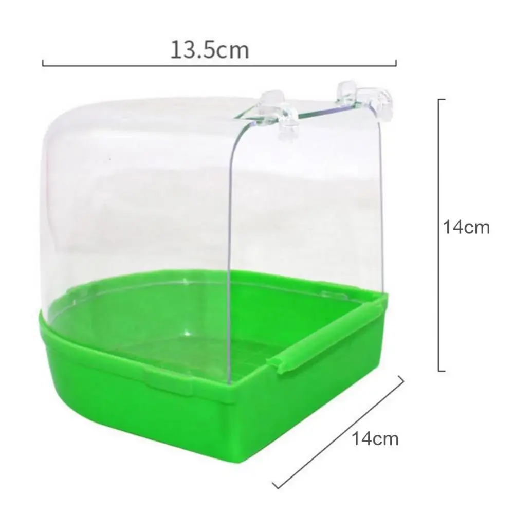 Hot！！！4 Colors Parrot Bathing Bird Bathing Bird Accessories, Pet Parrot Cage Supplies Bathtub Bathtub Bath Box