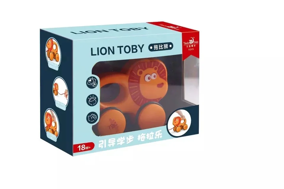 Обучающее одеяло, подушка флисовые игрушки для детей 1-3 лет, Игрушки Для Животных, Игрушки для раннего обучения - Цвет: Lion Toby