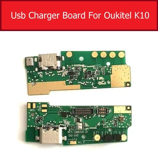 Usb зарядка и разъем для микрофона порт плата для Oukitel K7 K10 Usb зарядное устройство Соединительный модуль USB зарядное устройство доска запасные части