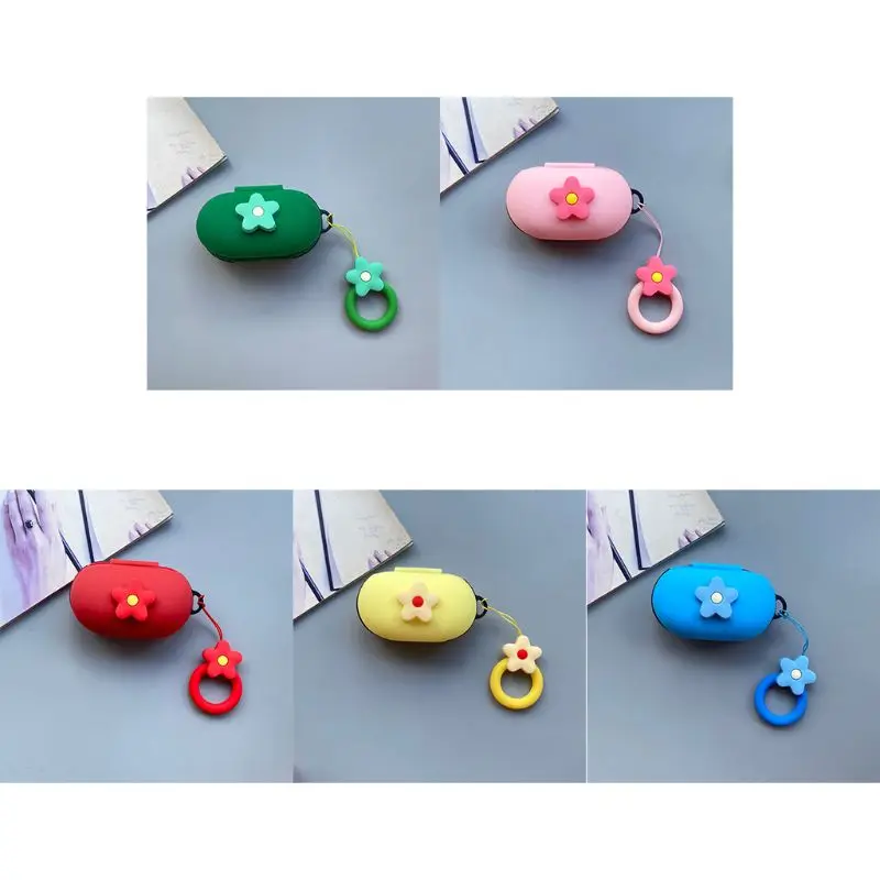 Защитный чехол с цветами для наушников Samsung Galaxy Buds/Buds + гарнитура|Аксессуары