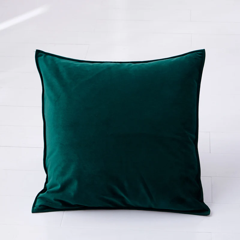 Dansunreve Бархатный Чехол для подушки 45x45 см серый фиолетовый желтый зеленый цвет наволочка для кровати/дивана/стула/офиса 10+ цветов - Цвет: M
