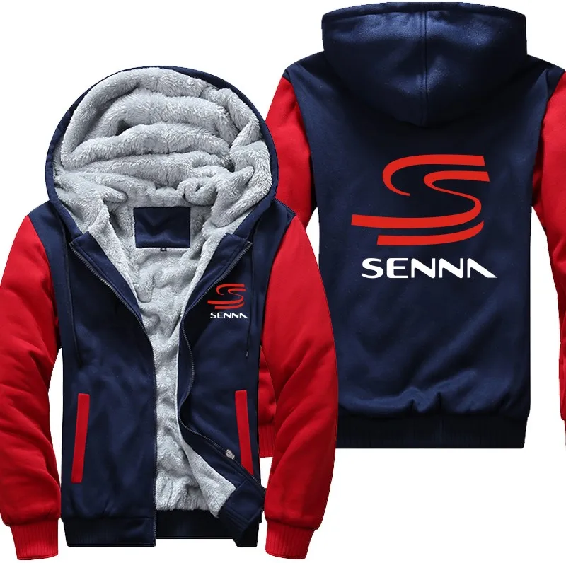 Толстовка с капюшоном и принтом SENNA для мужчин женщин утепленная флисовая