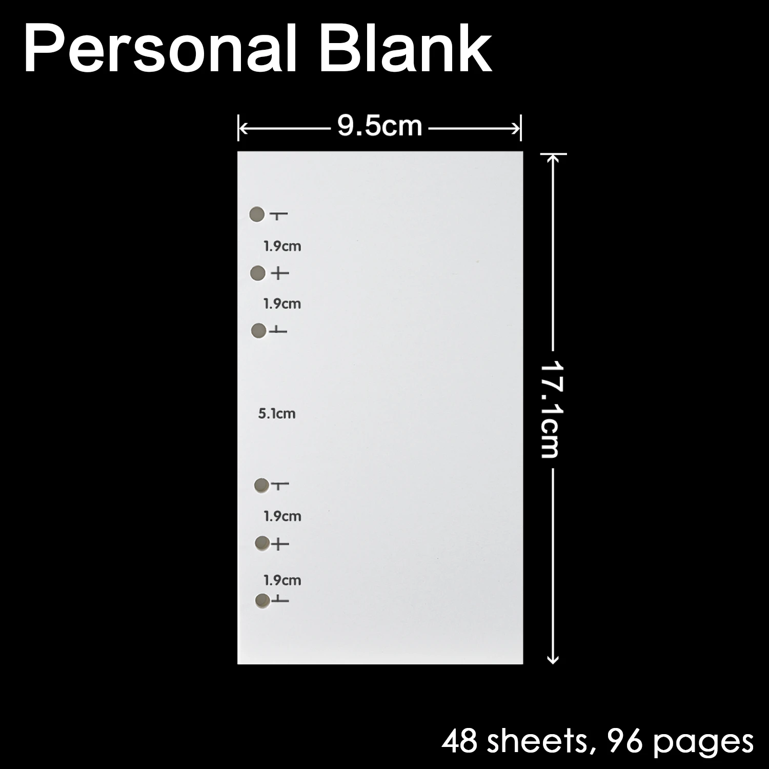 Personal Blank 4 шт/лот высокого качества с кольцевым разъемным механизмом, блокнот, вставляемые заправки, 6 отверстий, A5 A6 A7, персональный дневник на спирали, планировщик, Внутренний сердечник 100 г бумаги - Цвет: Personal Blank