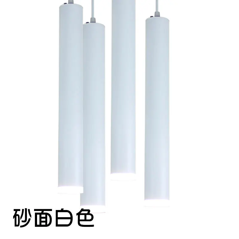 White 25cm long Цилиндрическая длинная труба для воды, люстра, Современная лаконичная Оригинальная лампа для отеля, настольная лампа для гостиной, ресторана, дизайнерская лампа - Цвет корпуса: White 25cm long