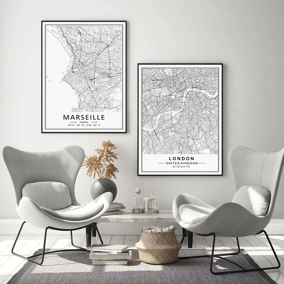 Minimalist-Custom-Made-World-City-Maps-Coordinate-Black-White-Canvas-Paintings-Poster-Print-Nordic-Wall-Art (1)