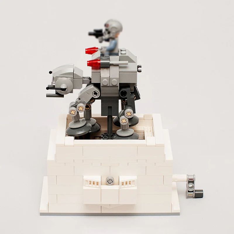 

Creative MOC Ccompatible With Lepininglys Star Wars Series Moc-6121 AT-AT Micro Fighter And Kinetic Energy Base