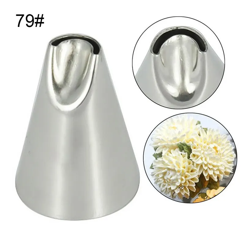 

1pc Cake Cream Nozzle Home Garden Stainless Steel Icing Piping Tips DIY Pastry Decor Baking Cake Decorating Tools