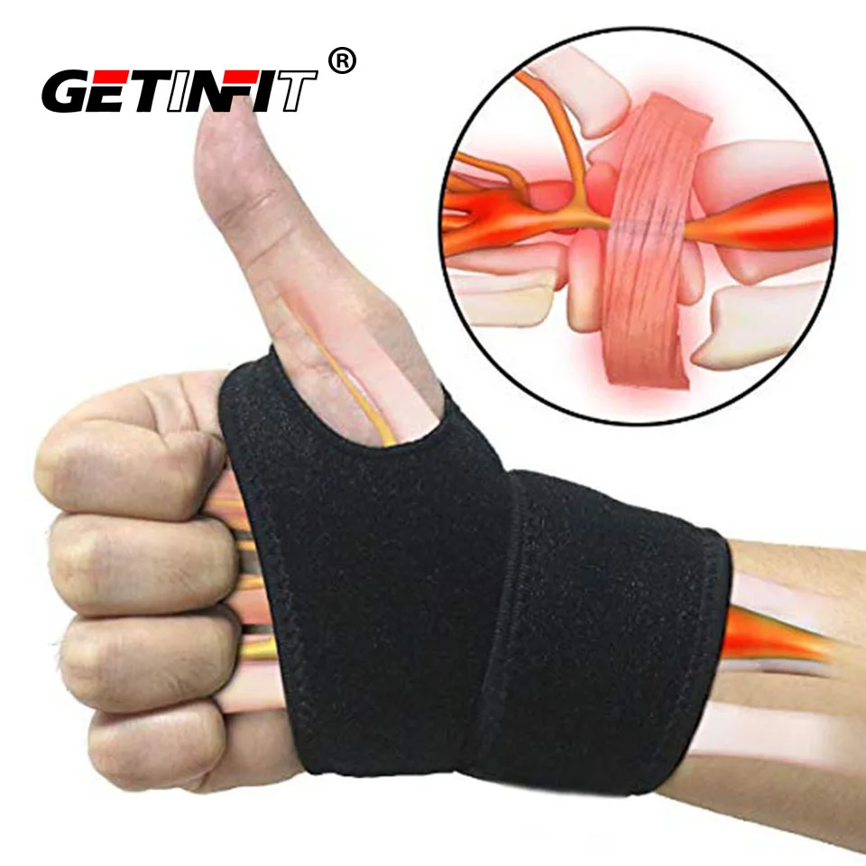 

1PCS Reversible Wrist Brace Support Fitted Right/Left Thumb Stabilizer Adjustable Wrist Support Wrap for Volleyball Badminton