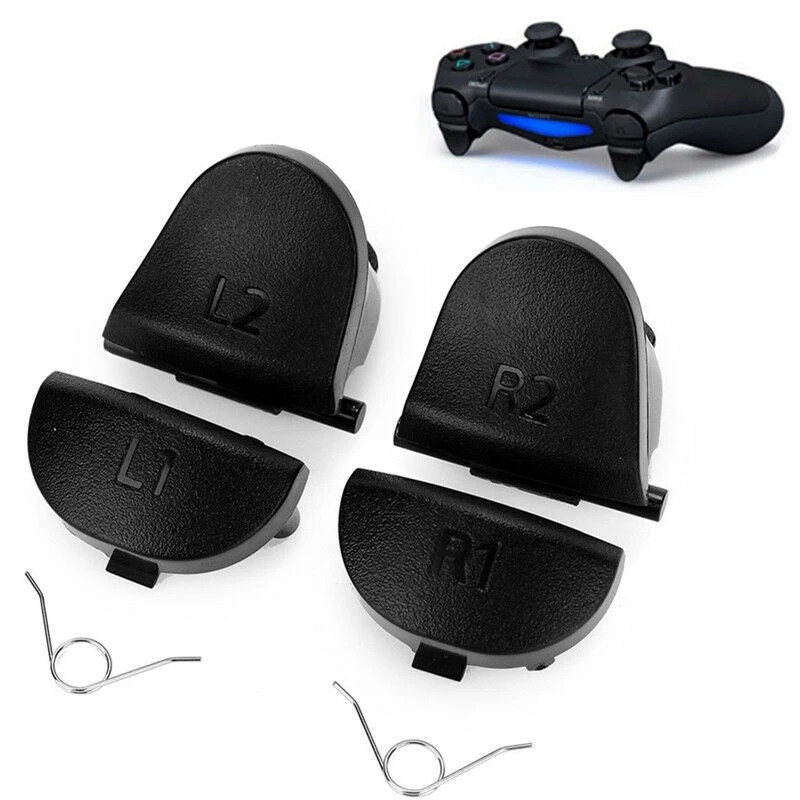 1set Black L1 R1 L2 R2 Trigger Gamepad Button & Spring For Game Ps4  Controller Dualshock 4 - Accessories - AliExpress