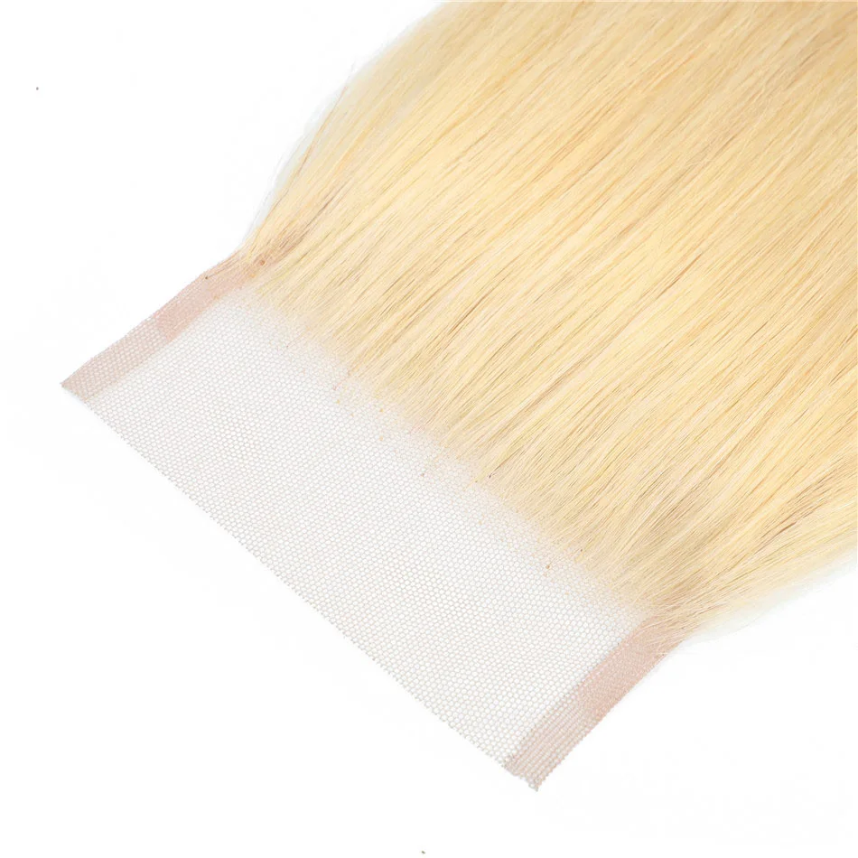 Queen Love Hair 613 пряди с закрытием Remy человеческие вплетаемые волосы для наращивания Малазийские Волосы блонд 3 пряди с закрытием