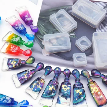 

Funny DIY UV Resin Pigment Tube Shape Epoxy Silicone Mold Epoxy Abrasives Toothpaste Epoxy Mold Resin Molds for Jewelry