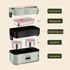 Electric Microwave Heating Lunch Box Food Storage Container for Student Office Worker Double-layer Insulation Lunch Container 6