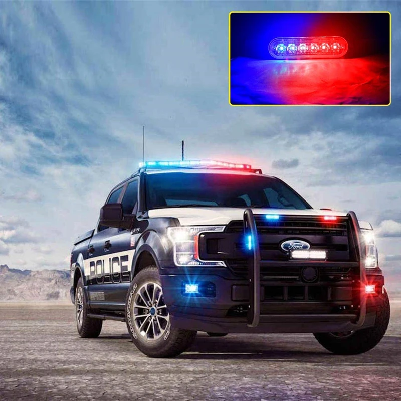 6LED 18 Вт грузовой автомобиль, можно использовать при аварийной ситуации strobe маркер светильник s Маяк Предупреждение опасности со стробоскопической вспышкой светильник Водонепроницаемый осторожно парковка светильник