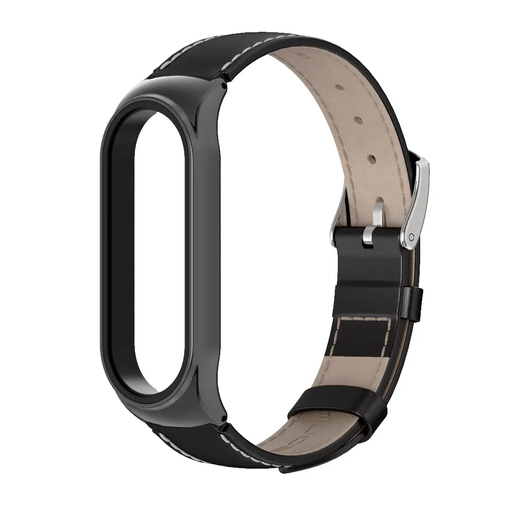 Elegant Leather Strap for Mi Band - Mijobs Design Collection