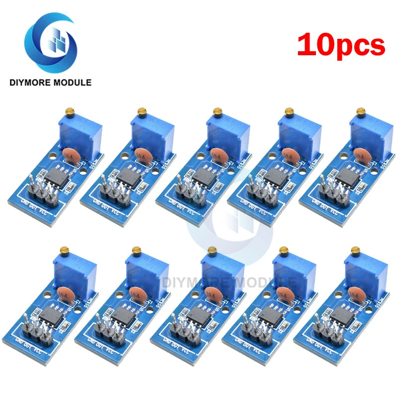 10Pcs NE555 Adjustable Resistance Frequency Pulse Generator Module