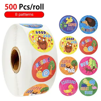 

1 Roll of Children's Toys Reward Incentive Stickers Stickers Labels Office Stationery Decorative Labels Sealing Stickers