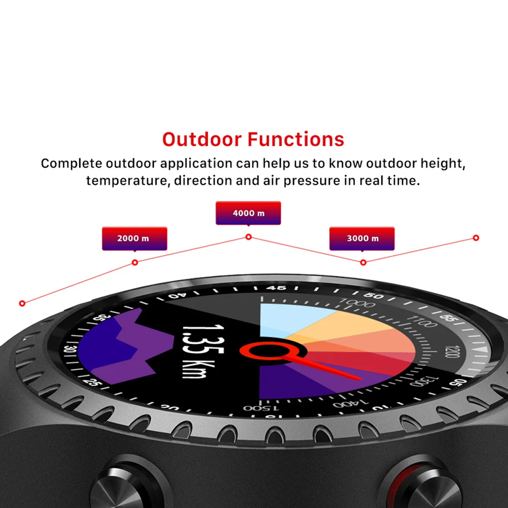  M1 Im Freien SIM Multifunktionale Bluetooth GPS Tracker Multi-Sport Modus Smart Uhr Fitness Herz Ra