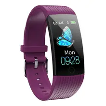 Водонепроницаемый Смарт Браслет спортивные фитнес часы с 1,14 дюймовым полноцветным экраном для контроля артериального давления пульса